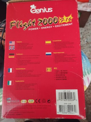 Joystick Genius Flight 2000- Vintage Coleccionismo