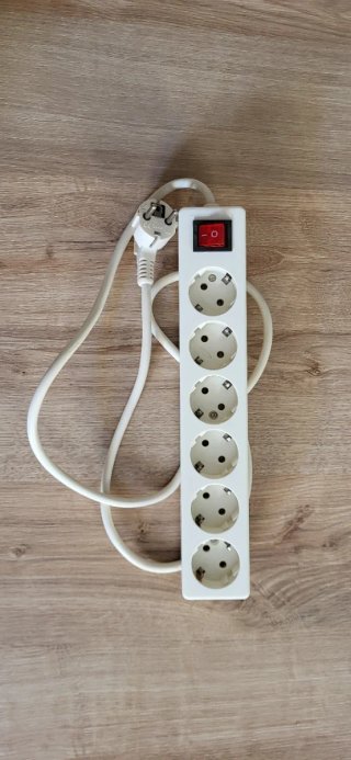 Regleta 6 enchufes con interruptor