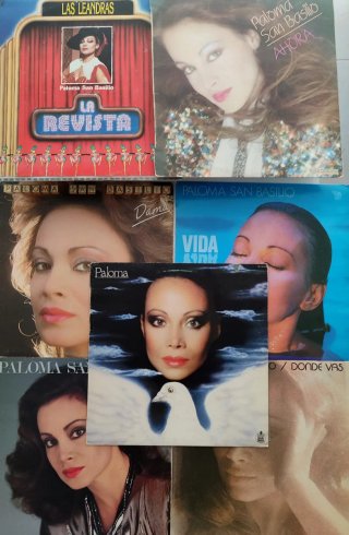 7 Vinilos LP Paloma San Basilio hay mas cantantes.