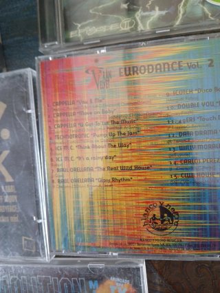 Lote 5 CDs Dance: Pioneer, Eurodance, 100% Black