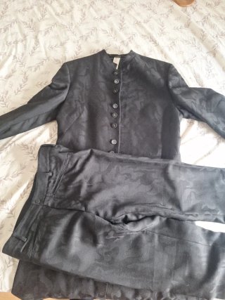Traje Novio Versace Negro