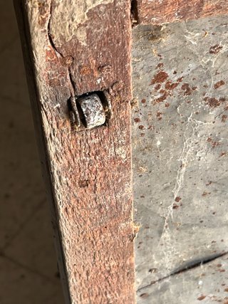 Baúl antiguo madera y metal años 30/40