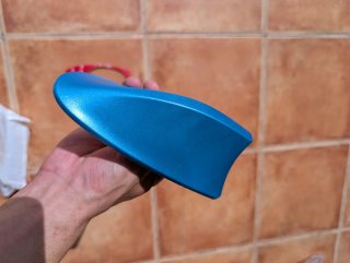 Aleta Antena Coche Universal Azul