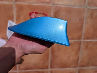 Aleta Antena Coche Universal Azul