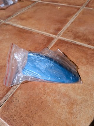 Aleta Antena Coche Universal Azul
