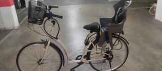 Bicicleta Paseo Decathlon Blanca