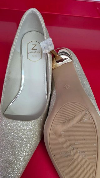 Zapatos Fiesta Dorados Talla 40