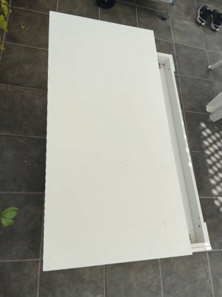 Mesa de centro blanca salón