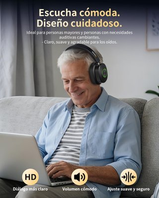 Wantek Auriculares inalámbricos para televisión