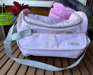 Saco nórdico de bebé rosa con corazones