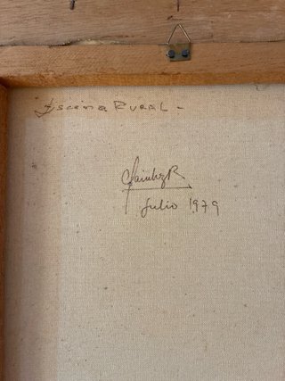 Pareja de cuadros originales al óleo firmados por