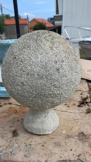 Remate para pilares, bola de piedra