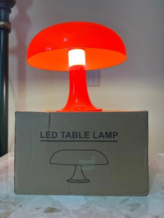 Lampada Arancione Design Fungo