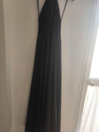 Vestido largo fiesta negro