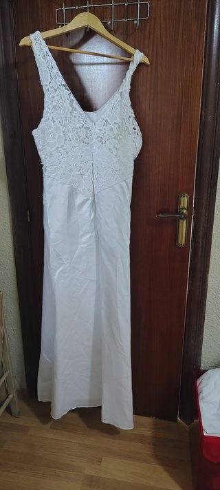 Vestido blanco de cóctel/novia sin usar