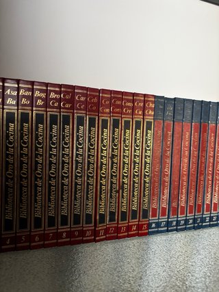 colección de libros de cocina