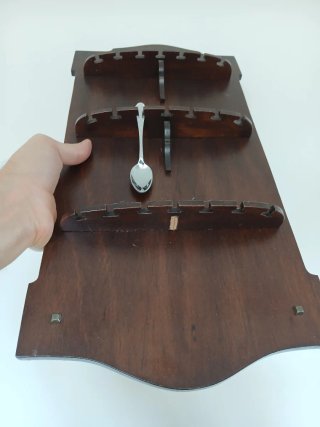 Espositore per cucchiaini in legno