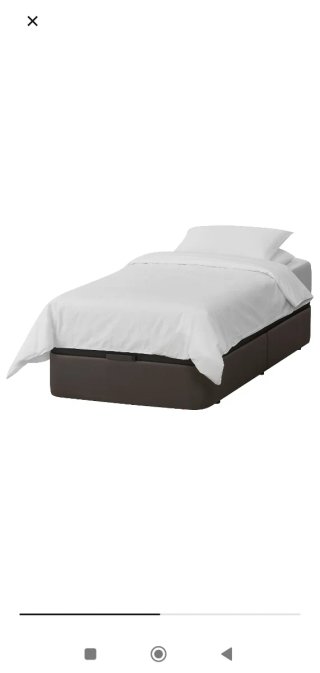 Canapé 90x190 Marrón Oscuro