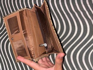 Monedero estampado piel serpiente