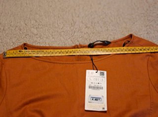 Vestido Zara naranja talla L