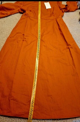 Vestido Zara naranja talla L