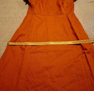 Vestido Zara naranja talla L