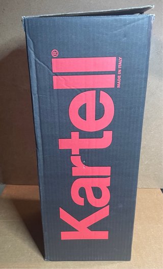 Lampada da tavolo originale Kartell Big Battery (ROTA, testo vuoto)