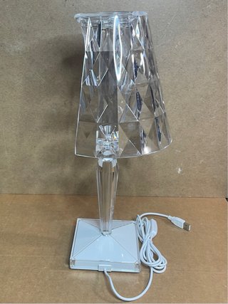 Lampada da tavolo originale Kartell Big Battery (ROTA, testo vuoto)