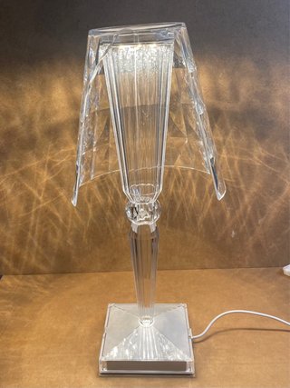 Lampada da tavolo originale Kartell Big Battery (ROTA, testo vuoto)