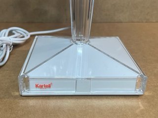 Lampada da tavolo originale Kartell Big Battery (ROTA, testo vuoto)