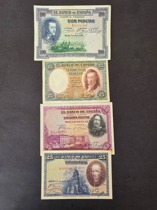 Lotes de Billetes Españoles Antiguos