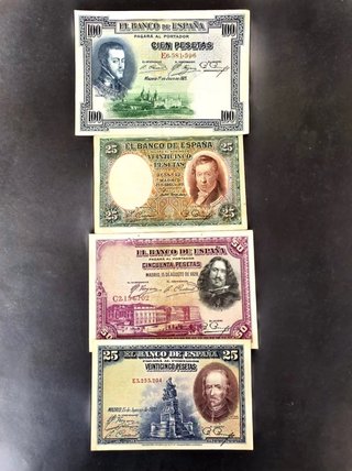 Lotes de Billetes Españoles Antiguos
