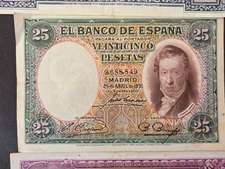 Lotes de Billetes Españoles Antiguos