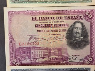 Lotes de Billetes Españoles Antiguos