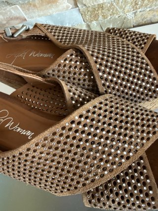 Sandalias de cuña, talla 38