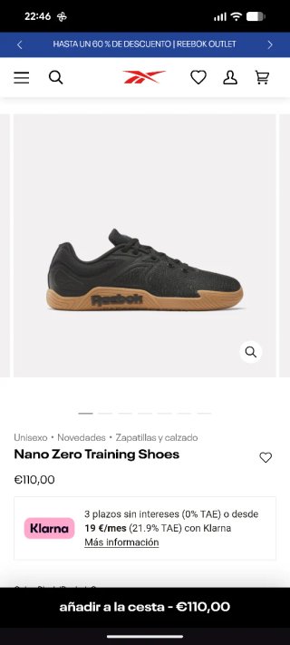 Reebok Nano Zero Zapatillas Deportivas Unisex