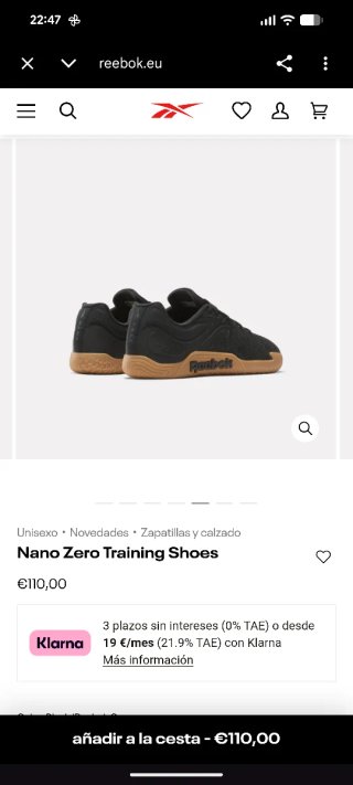 Reebok Nano Zero Zapatillas Deportivas Unisex