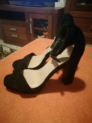 Zapatos de tacón negros 10 cm