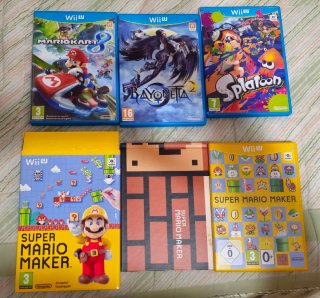 Pack 4 Juegos Wii U: Mario Kart 8, Bayonetta 2, Sp