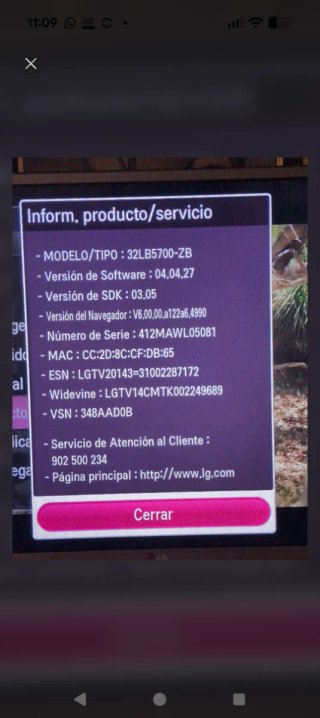 TV LG 32 LED Smart TV