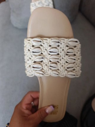 Sandalias Jane Sho Beige/Blanco