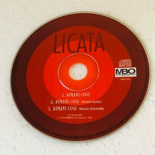 CD LICATA RIMANI COSI' PROMO 1998