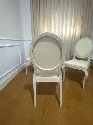 Juego de 4 sillas ovaladas para salon