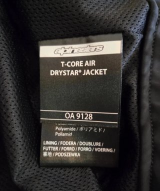 Chaqueta Moto Alpinestars T-Core Air Drystar