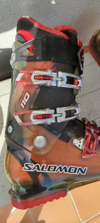Botas de Esquí Salomon Negras y Rojas