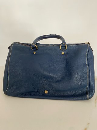Bolso Purificación García Piel Azul