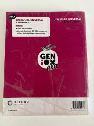 Literatura Universal 1º Bachillerato. Libro del...