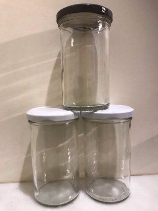 10 TARROS VIDRIO CONSERVAS, CALDOS, MANUALIDADES.