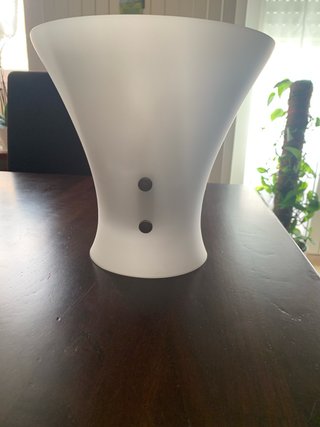 Applique da parete in vetro bianco