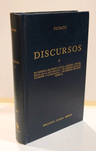 Libro Discursos V Cicerón Gredos Clásicos